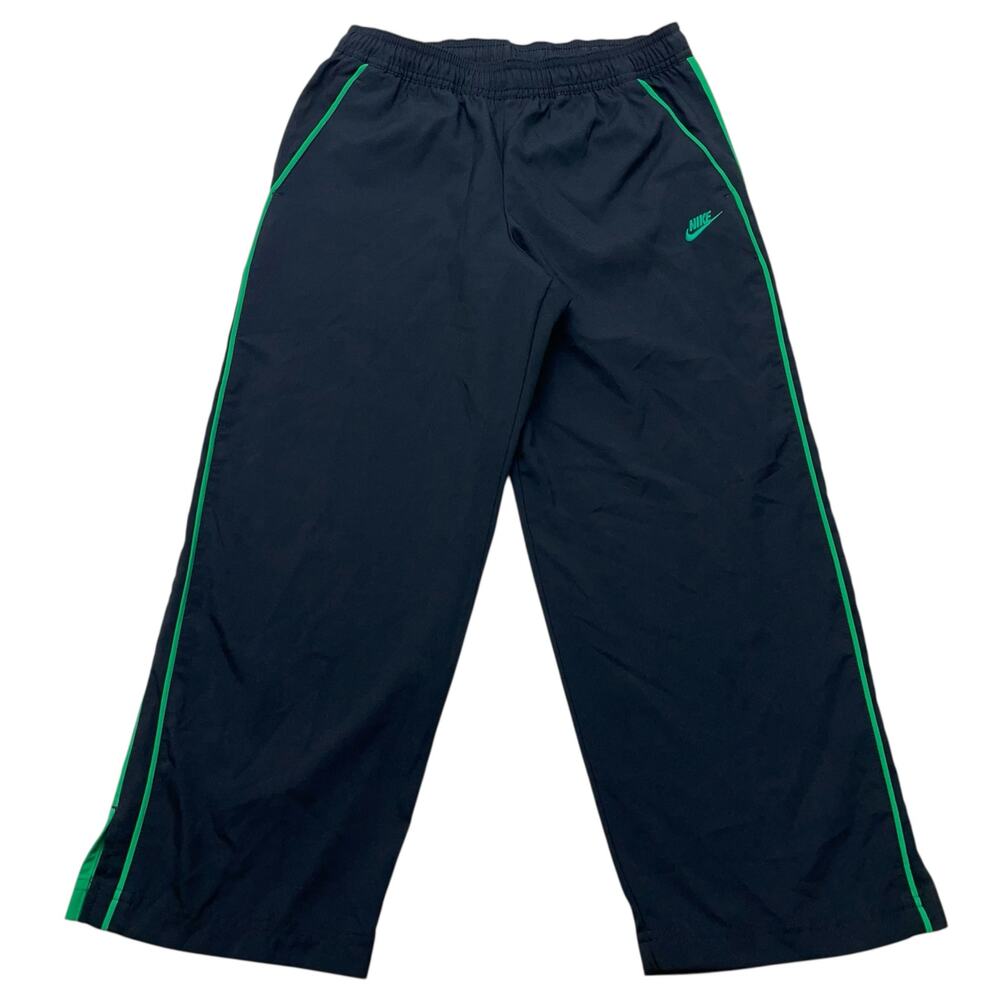 Vintage Nike Boys size XS Windbreaker Black Green Sweat Pants